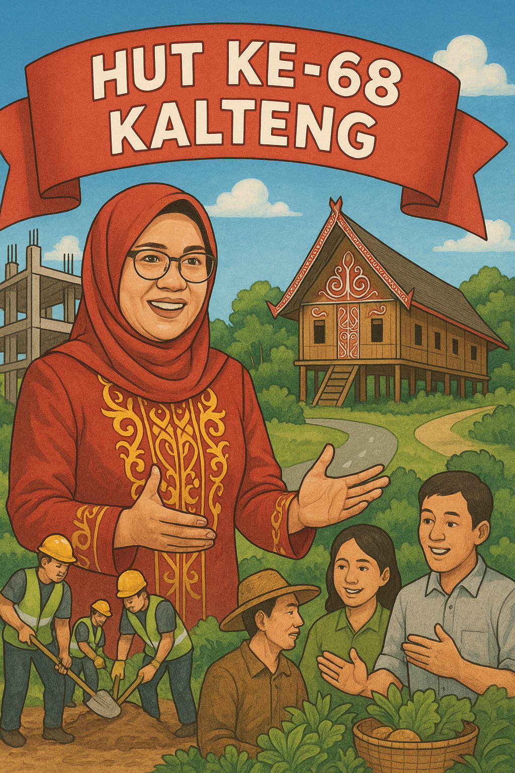 HUT ke-68 Kalteng, Faridawaty Dorong Pemerataan Pembangunan dan Keterlibatan Masyarakat