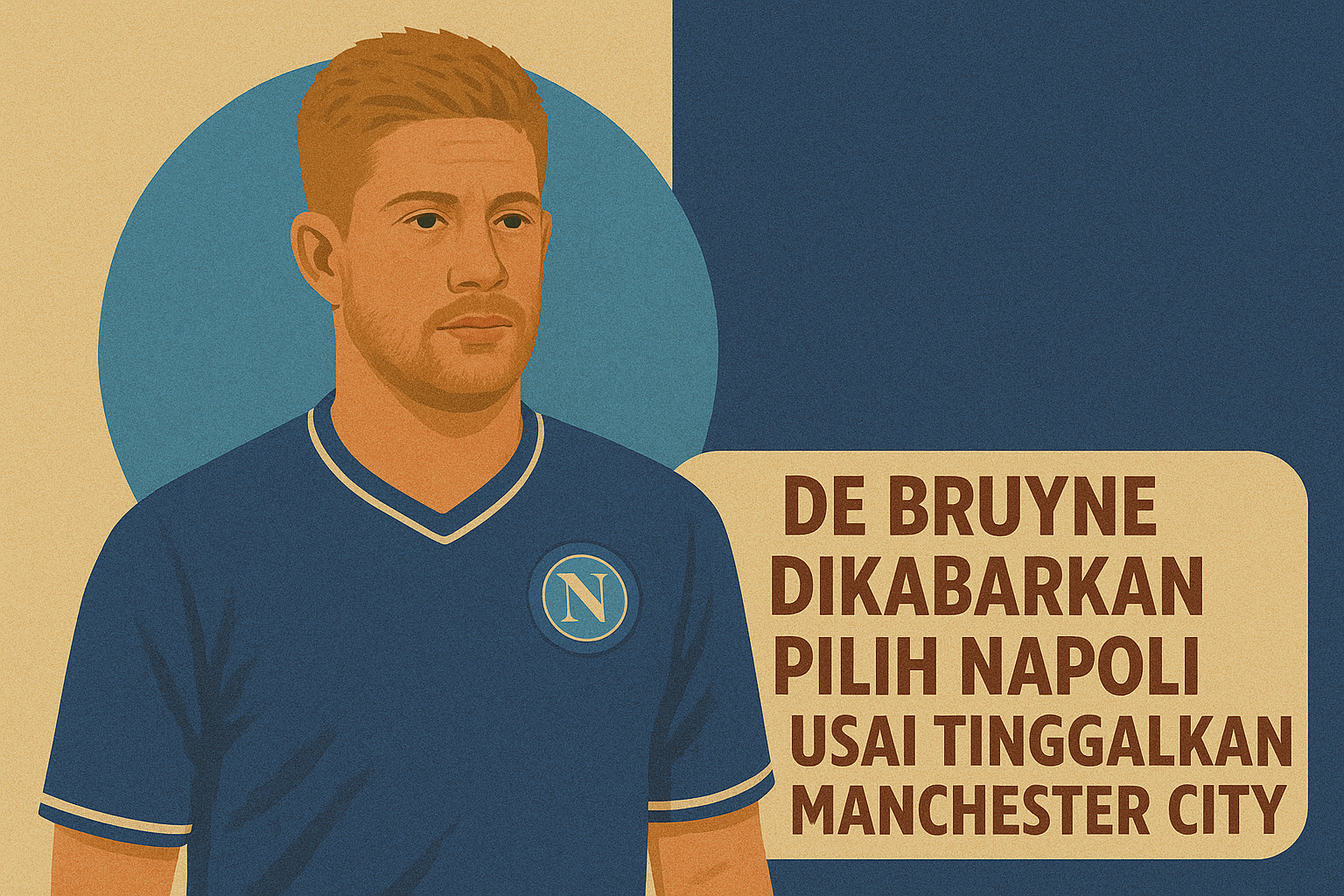 De Bruyne Dikabarkan Pilih Napoli Usai Tinggalkan Manchester City