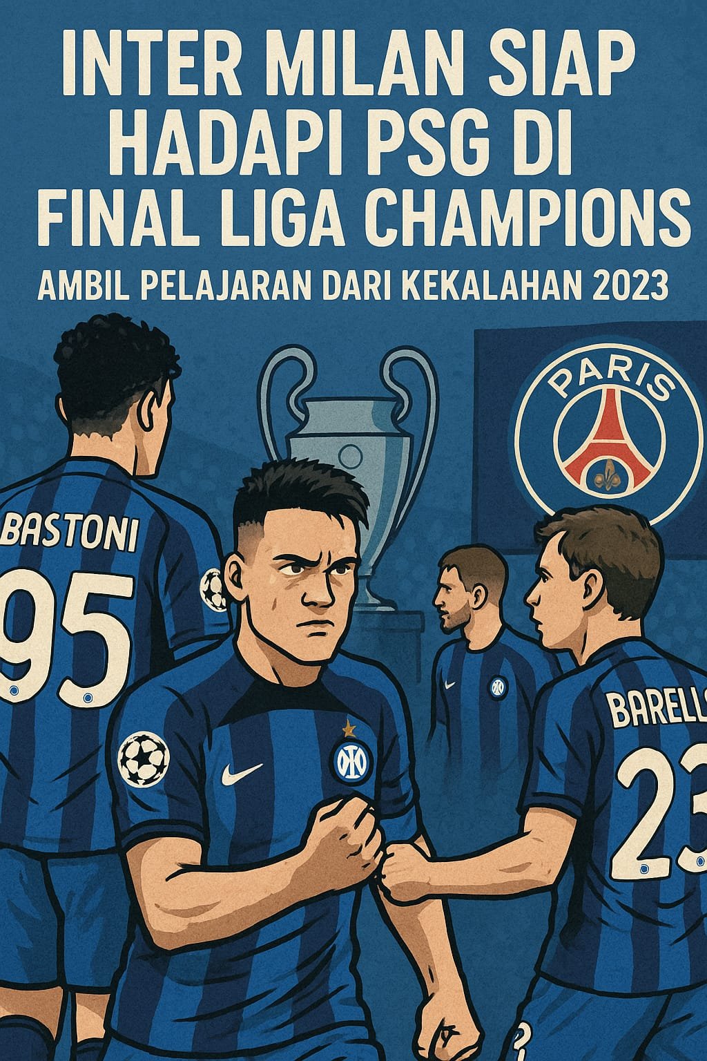 Inter Milan Siap Hadapi PSG di Final Liga Champions, Ambil Pelajaran dari Kekalahan 2023