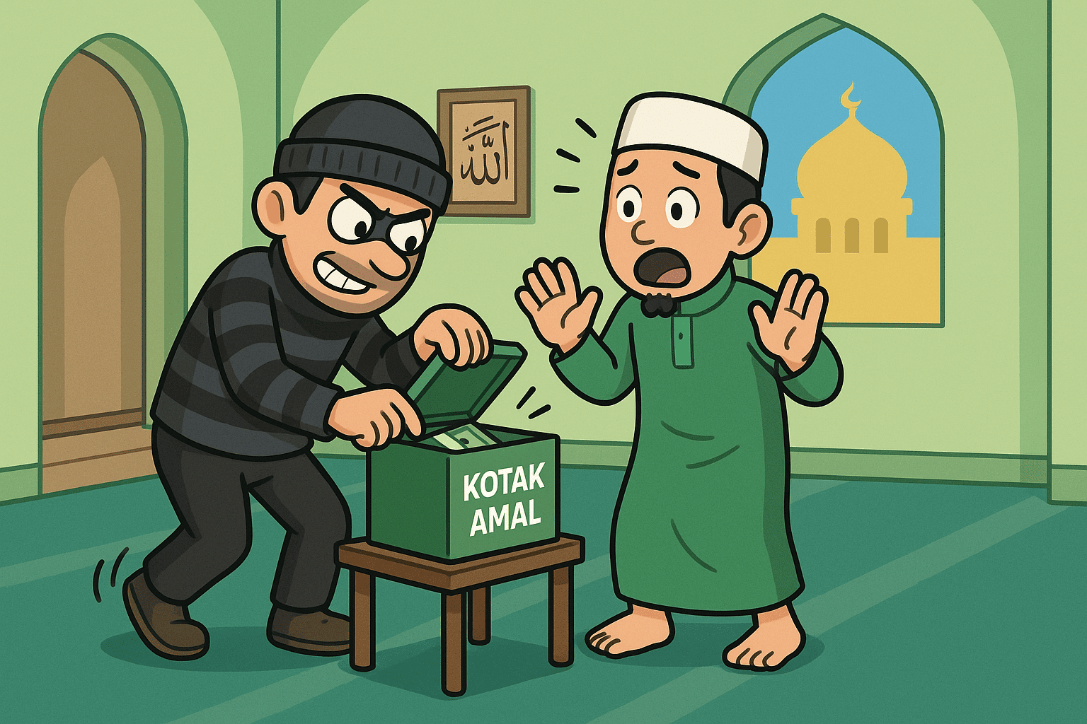 Kotak Amal Masjid di Universitas Palangka Raya Kembali Raib