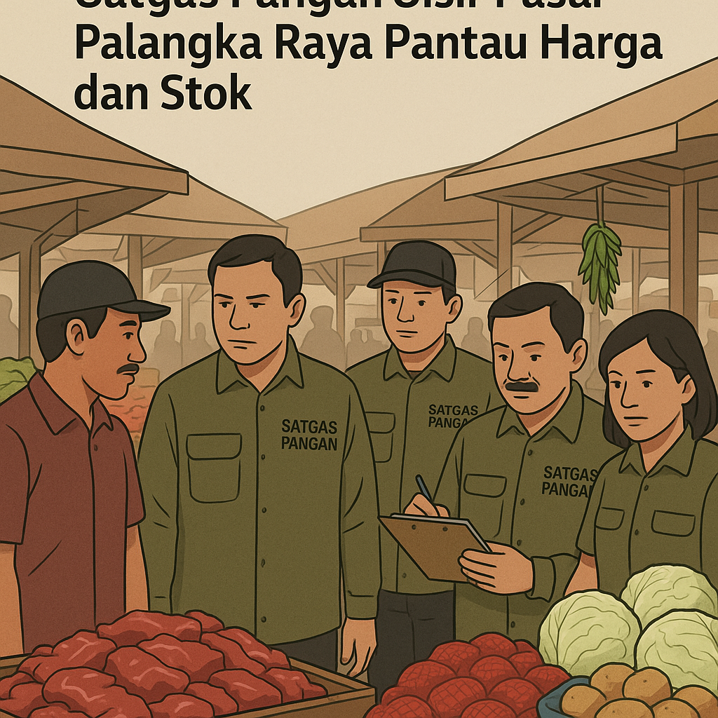 Jelang Idul Adha, Satgas Pangan Sisir Pasar Palangka Raya Pantau Harga dan Stok