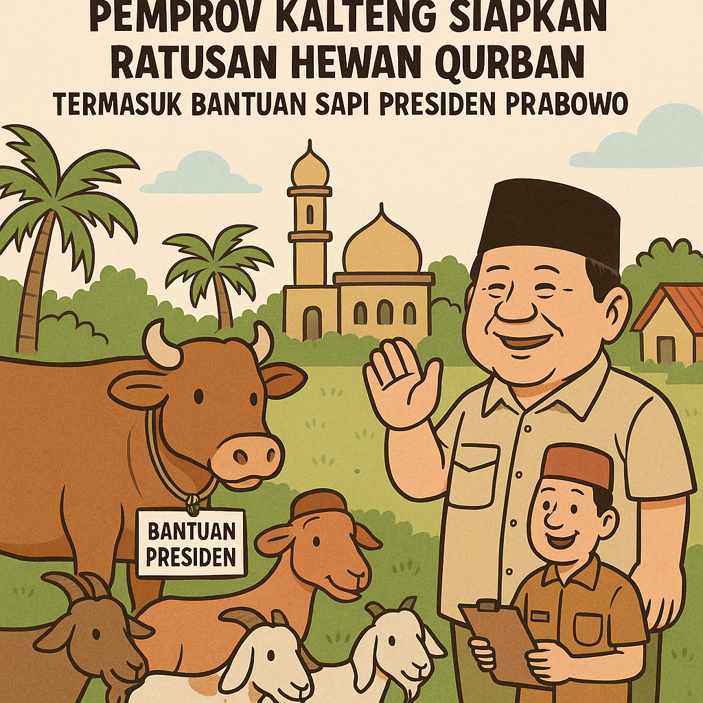 Iduladha 2025, Pemprov Kalteng Siapkan Ratusan Hewan Qurban Termasuk Bantuan Sapi Presiden