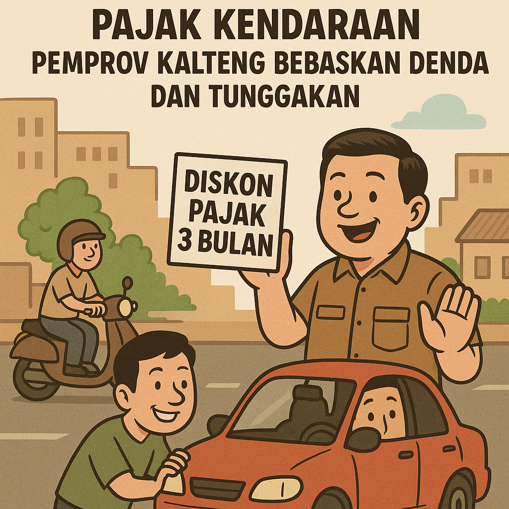Tiga Bulan Diskon Besar Pajak Kendaraan, Pemprov Kalteng Bebaskan Denda dan Tunggakan
