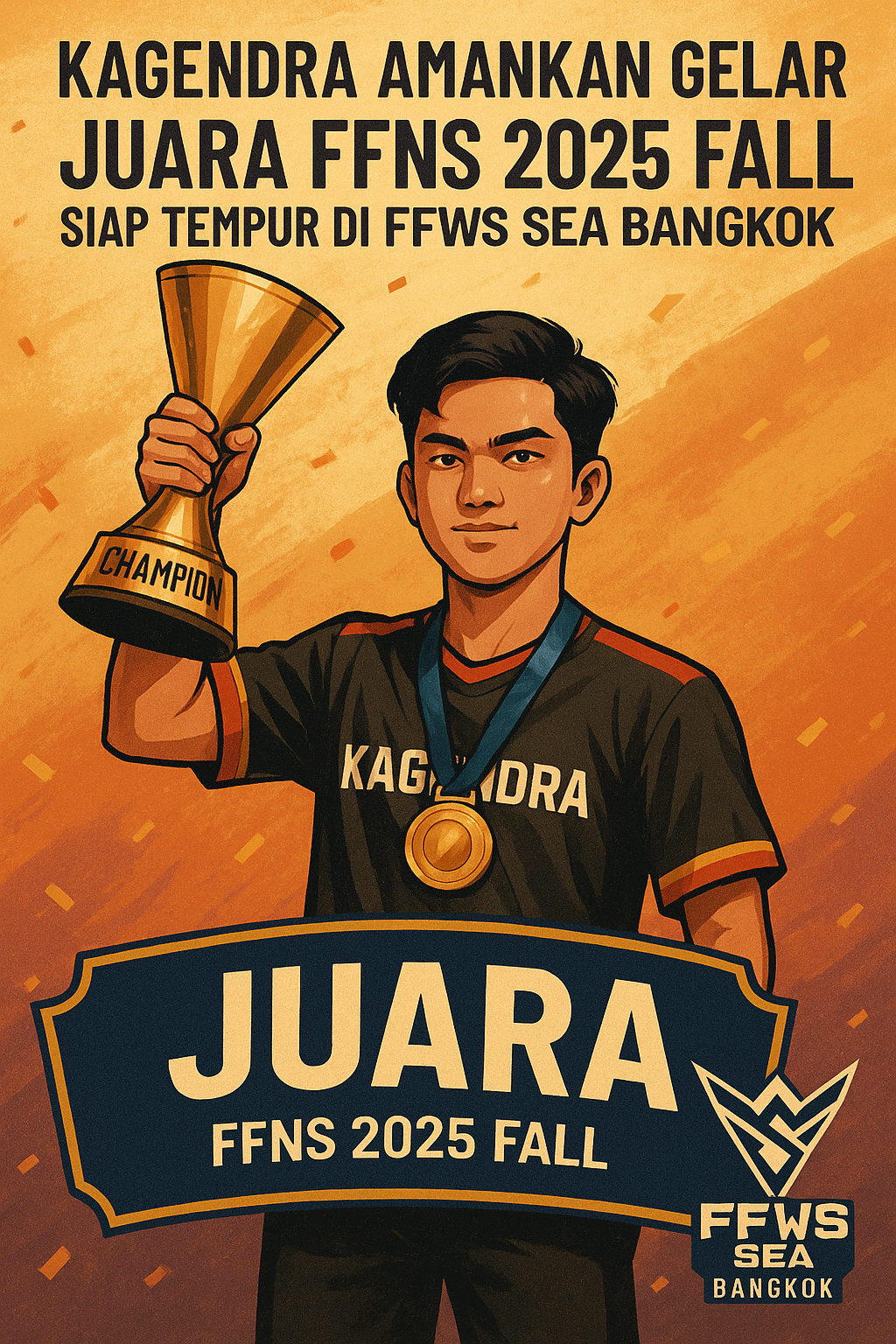 Kagendra Amankan Gelar Juara FFNS 2025 Fall, Siap Tempur di FFWS SEA Bangkok