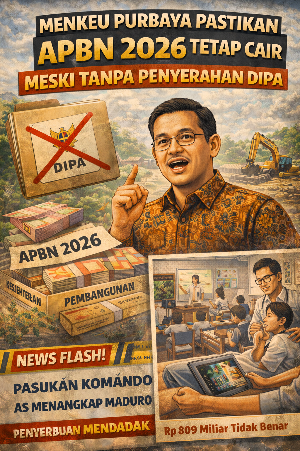 Menkeu Purbaya Pastikan APBN 2026 Tetap Cair Meski Tanpa Penyerahan DIPA